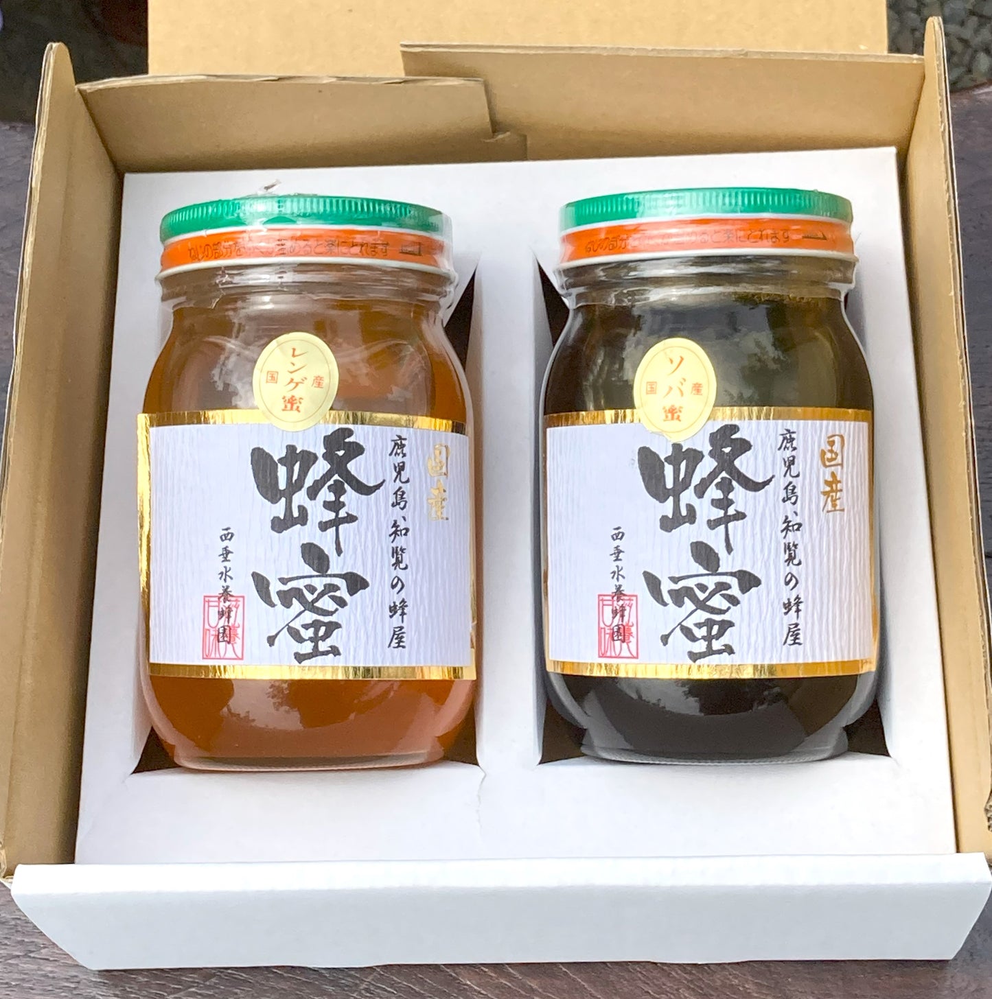 旅するはちみつ　レンゲとソバ蜜（600ｇ×2）